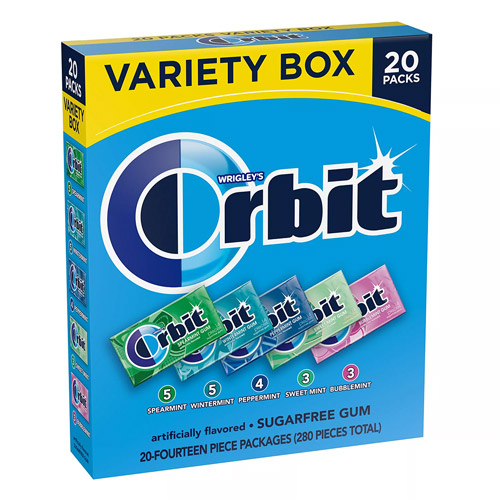 Orbit 오르빗 껌 버라이어티 박스 14개입 X 20팩