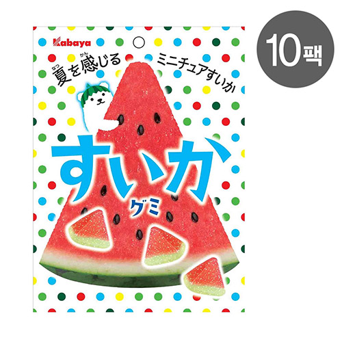 카바야 수박맛 구미 젤리 50g X 10팩