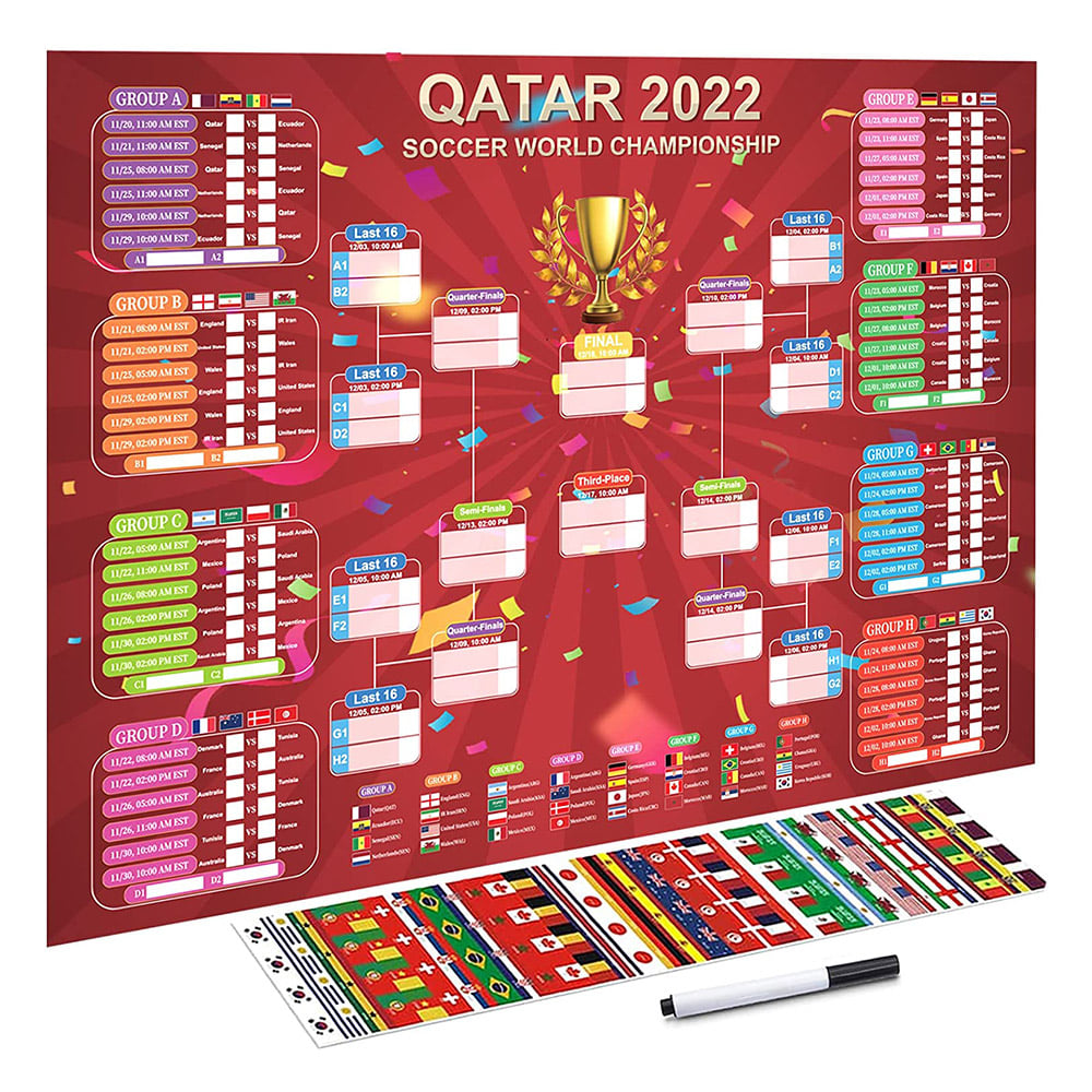 2022 카타르 월드컵 벽걸이 캘린더 경기 포스터